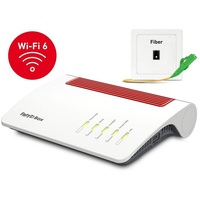 AVM FRITZBox 5590 FIBER Glasfaser Modem Wi-Fi 6 WLAN-Router rot|weiß
