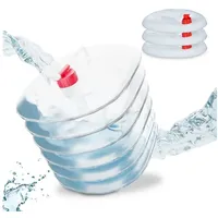 Relaxdays Faltkanister 4er Set, 15 Liter, faltbare Wasserkanister mit