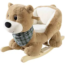 heunec® Schaukeltier Bär hellbraun Stoff