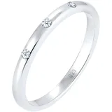 Elli DIAMONDS Ring 925 Sterling Silber Diamant Verlobungsring in Silber | Gr.: 52