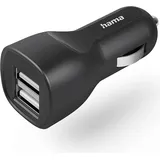 Hama KFZ-Ladegerät 2x USB-A 12 W Schwarz