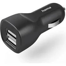 Hama KFZ-Ladegerät 2x USB-A 12 W Schwarz
