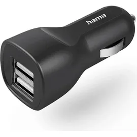 Hama KFZ-Ladegerät 2x USB-A 12 W Schwarz