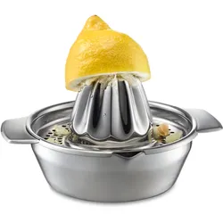 GEFU Zitruspresse Lemon Edelstahl Silber