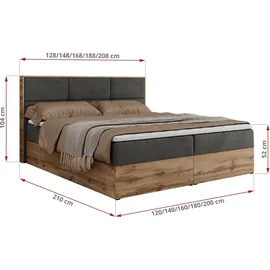 MKS Meble Albero-2 200 x 200 cm Dunkelgrau
