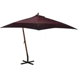 vidaXL Ampelschirm 300 x 300 cm Bordeauxrot