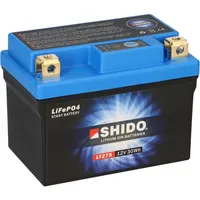 Shido LiFePO4 12V Lithium Motorradbatterie