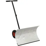 vidaXL Schneeschieber mit Rädern