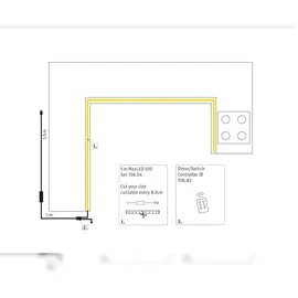 Paulmann MaxLED 500 Set Küche Comfort Sockel 5m 30W 550lm/m 2700K 60VA
