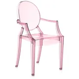 Kartell Lou Gespenst Loulou Stuhl Durchsichtig Pink für Kinder Original Neu