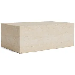 Norr11 Cubism Couchtisch, large, travertin