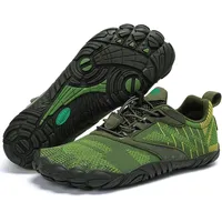 SAGUARO Barfußschuhe Herren Damen Zehenschuhe Ultraleicht Bequem Traillaufschuhe rutschfest Atmungsaktiv Barfussschuhe mit Breiter Zehenbox für Training Fitness, Pickle Grün, 48 EU - 48 EU