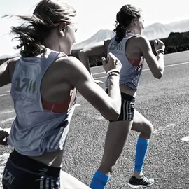 Bauerfeind Sports Compression Sleeves Lower Leg - extra lang blau