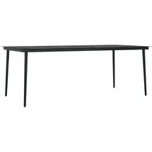 vidaXL Gartentisch 200 x 100 x 74 cm Schwarz
