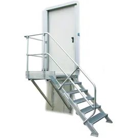 Günzburger MUNK Aluminium-Treppe Plattform 45° 4 Stufen