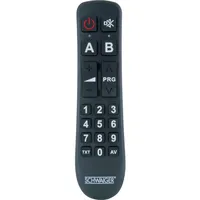 Schwaiger Fernbedienung 2 in 1 schwarz, 2x LR03 (AAA)