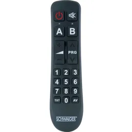 Schwaiger Fernbedienung 2 in 1 schwarz, 2x LR03 (AAA)