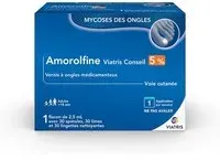 AMOROLFINE VIATRIS CONSEIL 5% VERNIS Vernis À Ongles Médicinal 2,5 ml