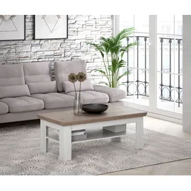 Forte Couchtisch 120 cm Schneeeiche - Nelson Eiche - ILOPPA