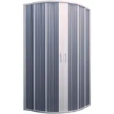 Idralite Duschkabine halbrund, zentral 90 – 70 x 90 – 70 cm, kürzbar