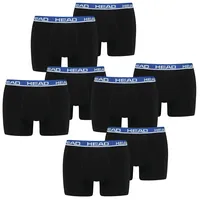 HEAD Herren Boxershort Basic Boxer 4er 6er 8er Multipack in S Schwarz / Blau 008