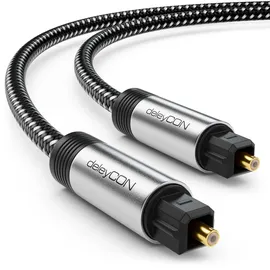 deleyCON 1,5m Toslink m/m Audio-Kabel 1,5 m Schwarz, Blau