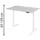 baselite Schreibtisch BaseLite grau / Weiß