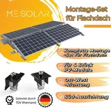 PV Halterung Flachdach Komplettset | für 4 Solarmodule | Ost-West/Süd |Aluminium