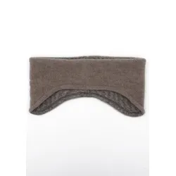 Stirnband MAXIMO, Baby, Gr. 49, braun, Fleece, Wolle, unifarben, casual, Mützen, mit Ohrenschutz