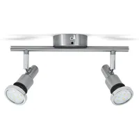 B.K.Licht Aurel 2 GU10 rund silber
