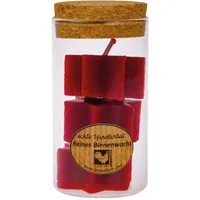 Kerzenfarm Hahn Bienenwachs Sternkerze 3 St. rot