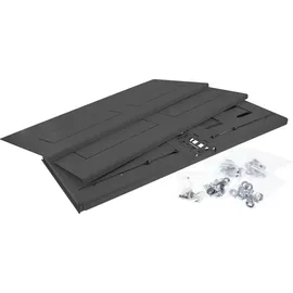 InLine 19" Rack zur Wandmontage, 4HE, 24-40cm Tiefe, mit Abdeckung, schwarz