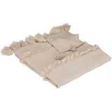 ATMOSPHERA CREATEUR D'INTERIEUR Atmosphera - Überwurf Row beige - 130x180 cm, - Beige
