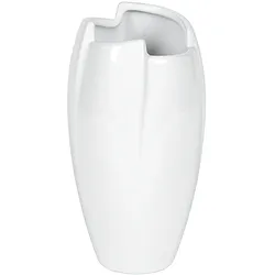 Vase Keramik 8x8x17cm weiß glasiert  4 Stück