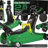Wagenheber M80242 grün Hubhöhe 85-360mm Rangierwagenheber 2,5T Low Profile Jack