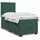 vidaXL Boxspringbett 140 x 200 cm Dunkelgrün