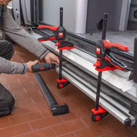 Bessey Einhandzwinge Kunststoff/Polyamid/ Stahl 110 mm schwarz/rot