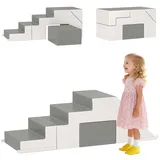 Homcom Kinder-Softplay-Set Kunstleder, Schaumstoff