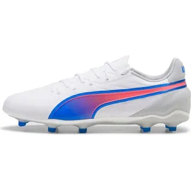 Puma King Match FG/AG Herren Puma White-Bluemazing-Flat Light Gray 47