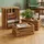 Relaxdays Holzkiste 25 x 40 x 30 cm 3-tlg. Braun