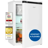 GGV Exquisit Exquisit Kühlschrank mit Gefrierfach, 107 Liter, 4-Sterne-Gefrierfach, 55 cm Breite, KS15-4-051C weiss