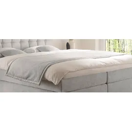 HAPO Plaid Tagesdecke 260 x 70 cm Grau/Silber