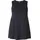 Base Level Curvy "ABBIGALE", Damen, Gr. 44, blau (navy schwarz blau), Jersey, Obermaterial: 94% Viskose, 6% Elasthan, unifarben, Basic, figurumspielend hüftbedeckend, Rundhals, Shirts Longshirt, ärmellos, seitlich geschlitzt