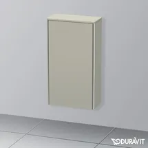 Duravit XSquare Halbhochschrank 50 x 89,6 x 23,6 cm Taupe Seidenmatt