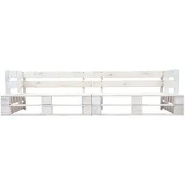 vidaXL Garten-Palettensofa 220 x 0 x 0 cm Weiß