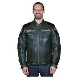 Trevor Lederjacke grün L