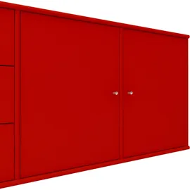 Hammel Furniture Sideboard HAMMEL FURNITURE "Mistral, Hochwertig Schrank, hängend/stehend montierbar", rot, B:220cm H:61cm T:42cm, Sideboards, mit Türen und Schubladen, B: 220 cm, anpassungsbar Designmöbel