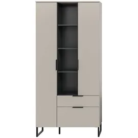 xonox.home Stauraumschrank Noida 192 x 90 x 37 cm Beige