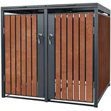 ML-Design Mülltonnenbox 132 x 80 x 116,3 cm anthrazit