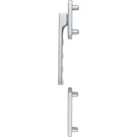 HOPPE Fenstergriff-Halbgarnitur Toulon außen flach, Aluminium silber eloxiert